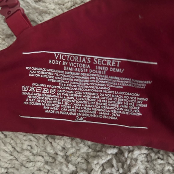 Set of 2 Body By Victoria Lined Demi Lace Bras - Picture 5 of 9